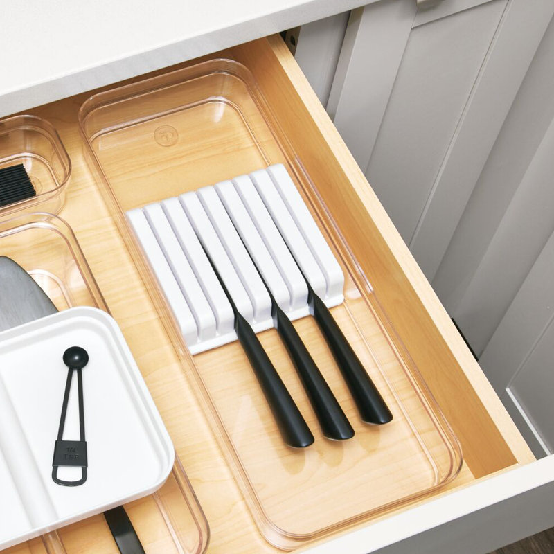 iDesign 2'' H x 6.19'' W x 16.32'' D Flatware and Kitchen Utensils Drawer Organizer & Reviews